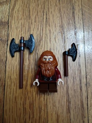 Lego The Hobbit Gloin LOR055 minifigure with battle axe & throwing axe
