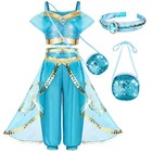 Toddler Arabian Princess Costume - Girls Birthday Halloween Outfit with