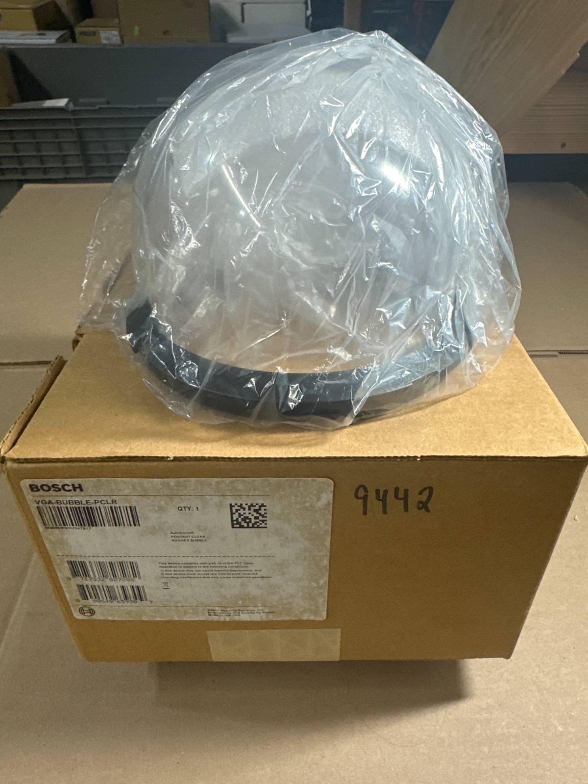 BOSCH VGA-BUBBLE-PCLR AUTODOME PENDANT CLEAR RUGGED BUBBLE