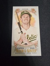 2021 topps allen & ginter mark canha mini blue ink /25 SSP