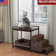 Bunk Beds Window Perch for Dogs Bedside Lounge Hand Wash Non-slip Storage Wood