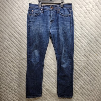 Unbranded Brand Men's 33x32 Selvedge Denim Tapered Slim Fit Jeans