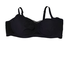 NWT Honeylove Liftwear CrossOver Bra Size 1X Black Wireless Comfort Lifting