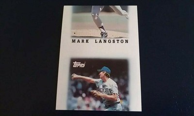 Mark Langston Charlie Hough 1988 Topps League Ldrs MINI Miscut RARE ODD