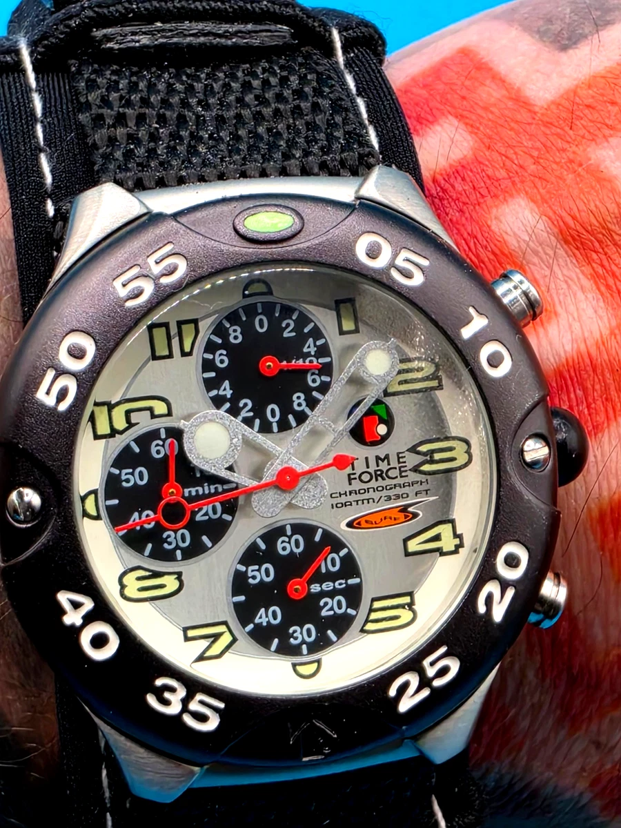 Rare Vintage TIME FORCE - SURF Chronograph 9346 Diver Watch in Working Order