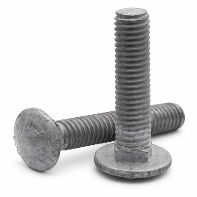 BULK BOX! 5/8''-11x5'' Carriage Bolts A307 Grade A Coarse HDG 100pcs