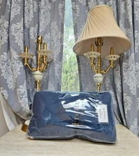 New - FRETTE - Queen Coverlet - Navy - 100% Cotton