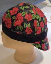 Welding / Motorcycle Cap - ROSES - All sizes!