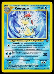 Croconaw 31/111 Neo Genesis 1st Edition Uncommon Pokémon Card