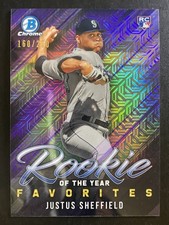 Justus Sheffield 2019 Bowman Rookie of the Year Favorites Purple /250 #ROYF-15