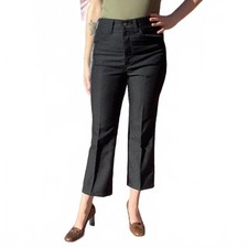 1960  s Levis 32  High Waisted Black Cropped Boot Cut Trousers