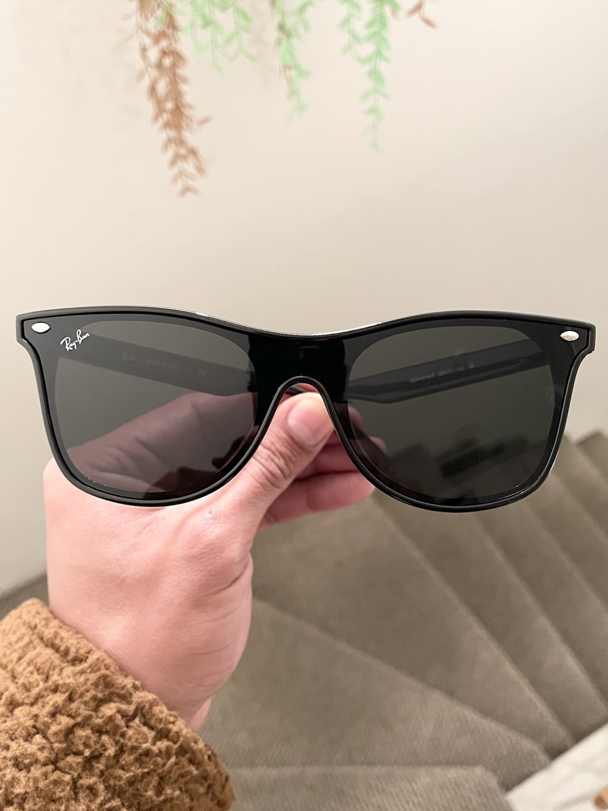 New Ray Ban Blaze Wayfarer RB4440-N 4440 Black G15 Lens 141mm Width Lightweight