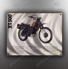 VINTAGE YAMAHA 1977 XT500 MOTORCYCLE BANNER