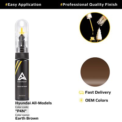 Touch up Paint for Hyundai Code: P4N Earth Brown Easy Apply Scratch Repair