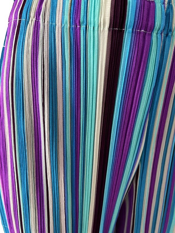 NWT! ISSEY MIYAKE Pleats Please Stripe Series Pants sz3 | eBay