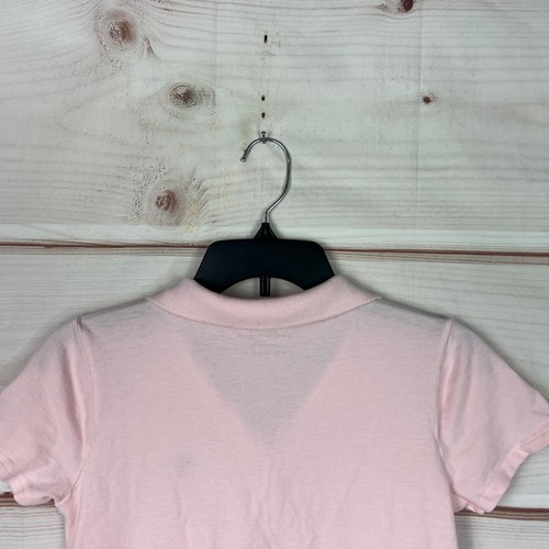 Crewcuts Dress Girls XL Pink Polo Short Sleeve Collar Shirt Pique Cotton Solid - Picture 6 of 6