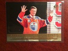 16-17 SP Authentic Wayne Gretzky /99 GOLD Moments Oilers 2016