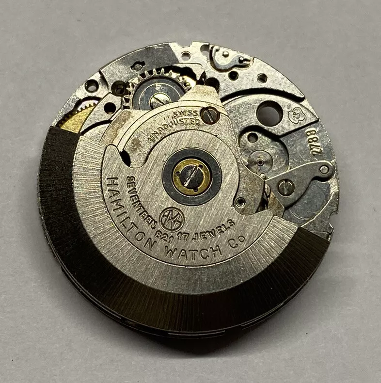 Hamilton Watch Movement Repairs Parts 17 Jewels Watchmaker 821 ETA