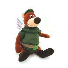 Disney Store Robin Hood Movie Character Little John Bean Bag Plush Bear 8" Doll