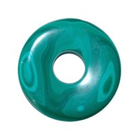 Malachit AnhäNger Donut Ø 30 Mm Super A*QualitäT SchöNe Farbe Und Maserung