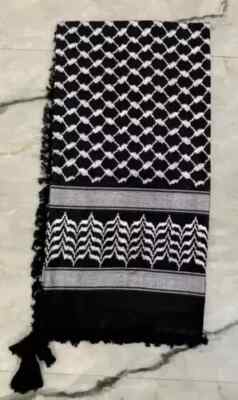 Palestinelike Scarf Kufiya Arafat Cotton New Tredy Looking Hand Engraved Gift