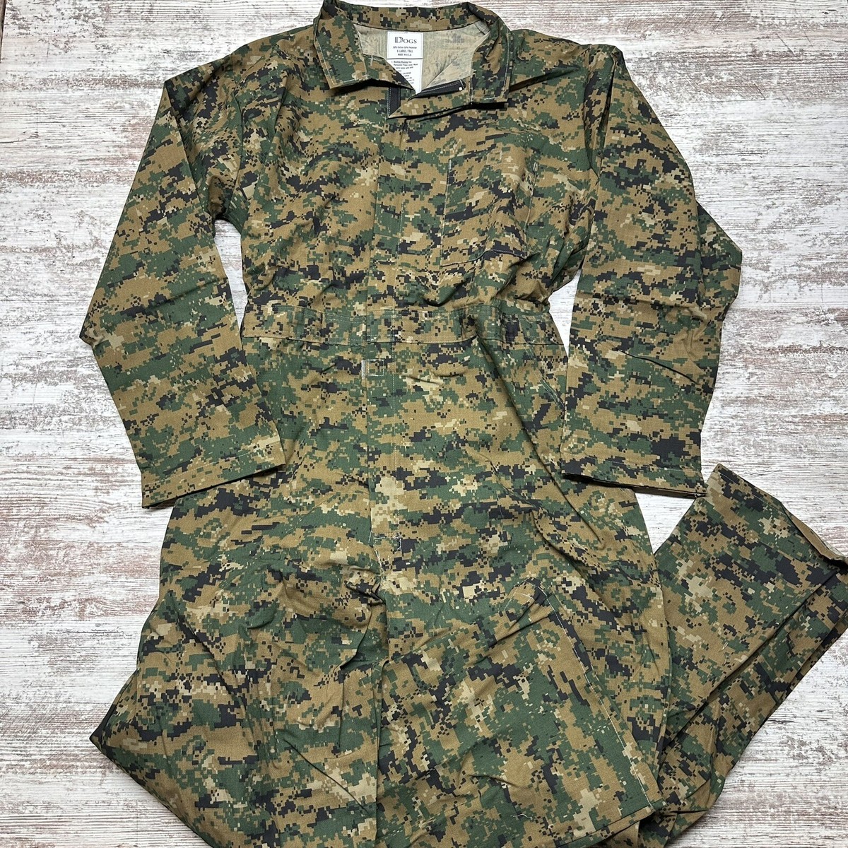 USMC Marines Coveralls Mens XL Tall XLT Marpat Woodland Camo USMC Marines Coveralls Mens XL Tall XLT Marpat Woodland Camo