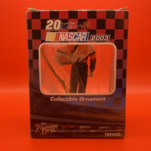New In Box NASCAR Collectible Ornament 2003 Tony Stewart #20 Home Depot Trevco - Picture 2 of 6