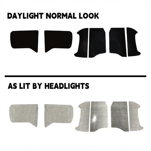 3M Reflective Black Decals For BMW R1200RT & K1200GT Hardbags (Saddlebag Safety Kit)