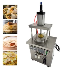 Commercial Tortilla Chapati Sheeter Heater Maker Dough Pancake Pressing Machine
