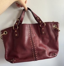 Borsa Michael Kors come nuova bordeaux pelle H 28 B 44 T 14 oro