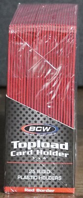 BCW 3x4 TopLoad Card Holder Standard 25ct Pack