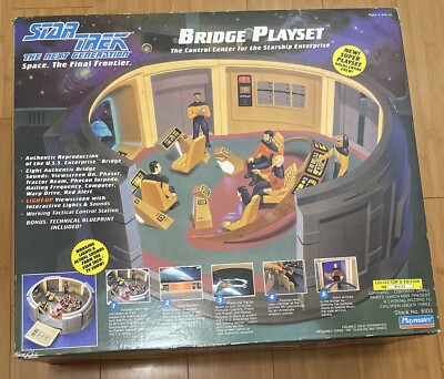 STAR TREK THE NEXT GENERATION BRIDGE PLAYSET -New in opened box