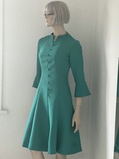 Vintage Ann Michael London Dress Jade Green