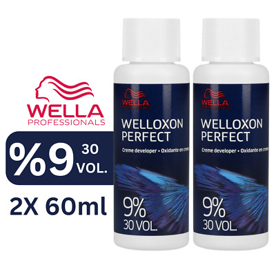 2 x 60 ml Entwickler: Wella Welloxon Perfect 9% 30 Vol. H2O2 Oxidationscreme