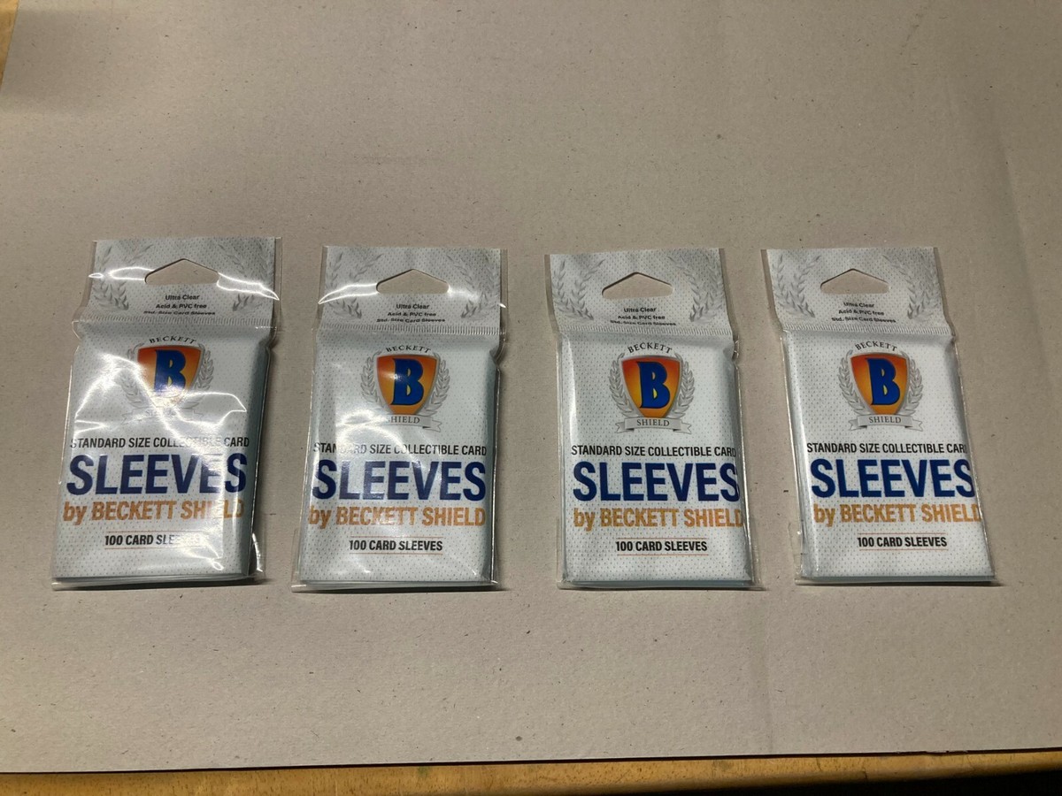 Beckett Shield Thick Soft Card Sleeves  Clear Protection For Trading Cards  (Choose Quantity: 100 To 10,000)