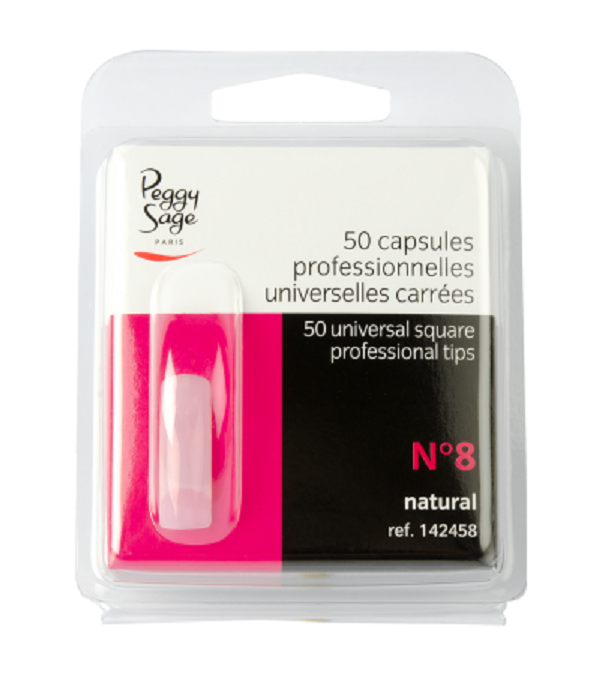 PEGGY SAGE Kit 50 Capsule Professionale Universale Quadrate Gel UV 142458