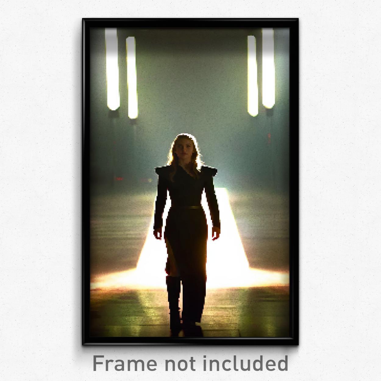 8 Bit Pixel Art Arrowslit Psychedelic Video Game Poster