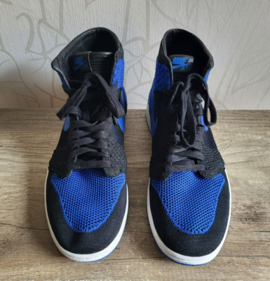 Nike Air Jordan 1 Retro High Flyknit  Royal Blue Schuhe Sneaker Blau Gr. 45