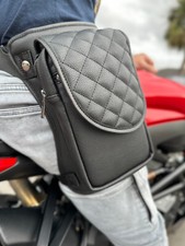 Vi Vante Zenith Borsa Gambe Moto Unisex Nera; Borsa Cintura, Escursionismo, Campo