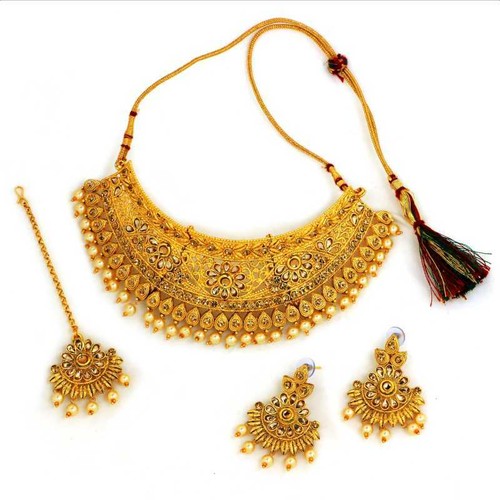 Choker Indian Traditional Ethnic Gold 