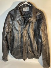 Vintage Fondini Fashions Leather Jacket Size Medium Black