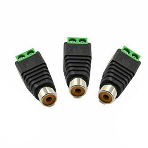 10X New Speaker Wire Cable To Audio Female RCA Connector Adapter Jack Plug c - Picture 2 of 13