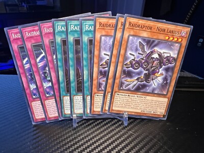 Raidraptor Deck Core 9 Card PHNI YuGiOh Phantom Nightmare Noir Lanius Roost  | eBay
