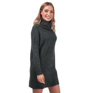 dark grey jumper dress