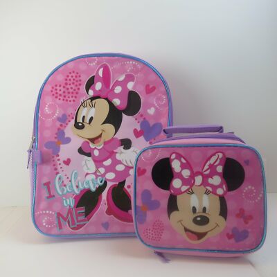 Minnie Mouse Backpack and Lunch Kit Set 