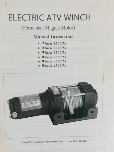 Electric ATV 3500 lb capacity winch with remote. New! - Foto 2 di 2