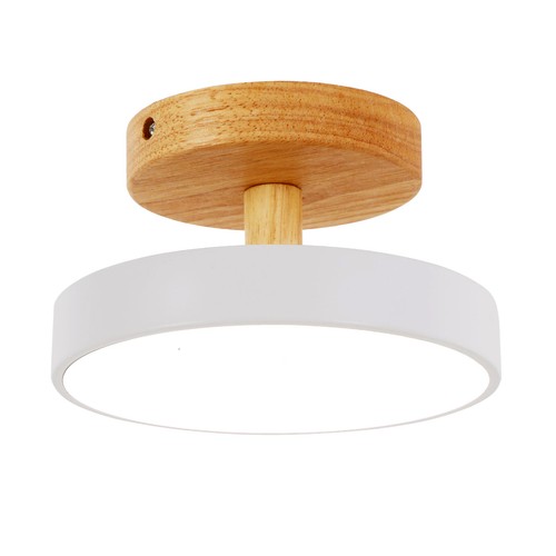 Ceiling Mount Light Fixture, Wide Voltage Ceiling Lamp With Three Light Colors - Picture 14 of 16