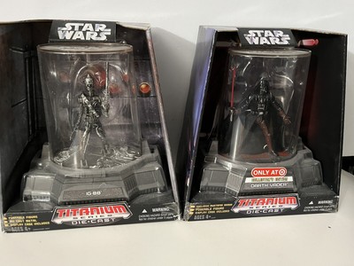 Star Wars Titanium Series Action Figures IG-88 Darth Vader 2pk Set