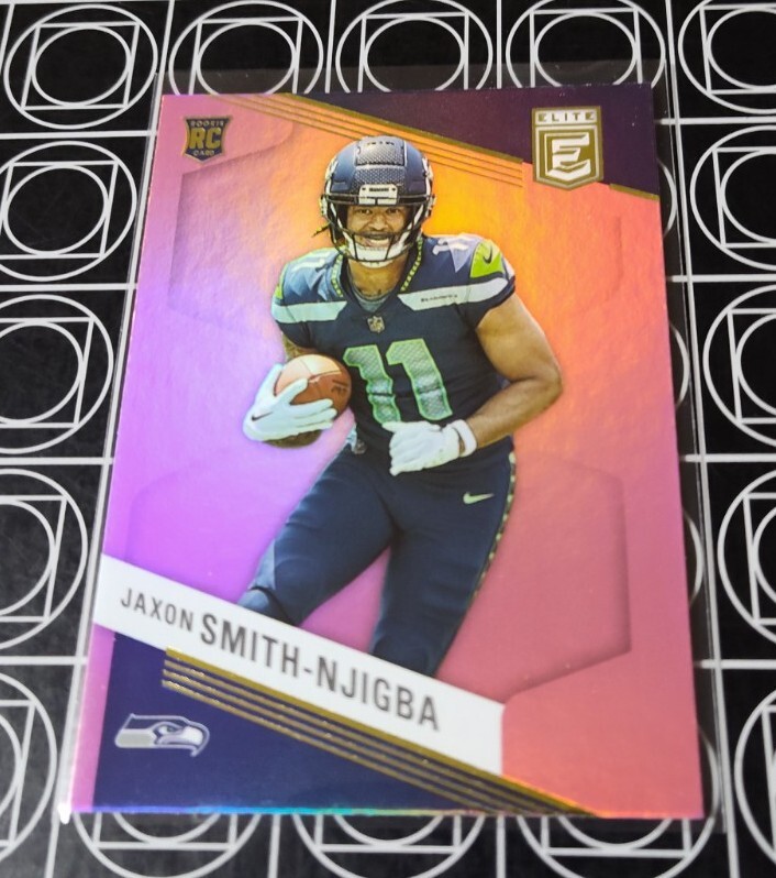JAXON SMITH-NJIGBA SEAHAWKS 2023 PANINI DONRUSS ELITE PINK ROOKIE RC CARD 151