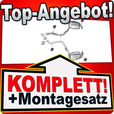 Auspuff für MERCEDES (W211 S211) E200 E240 E320 E500 E500T auch 4-Matic 2xESD